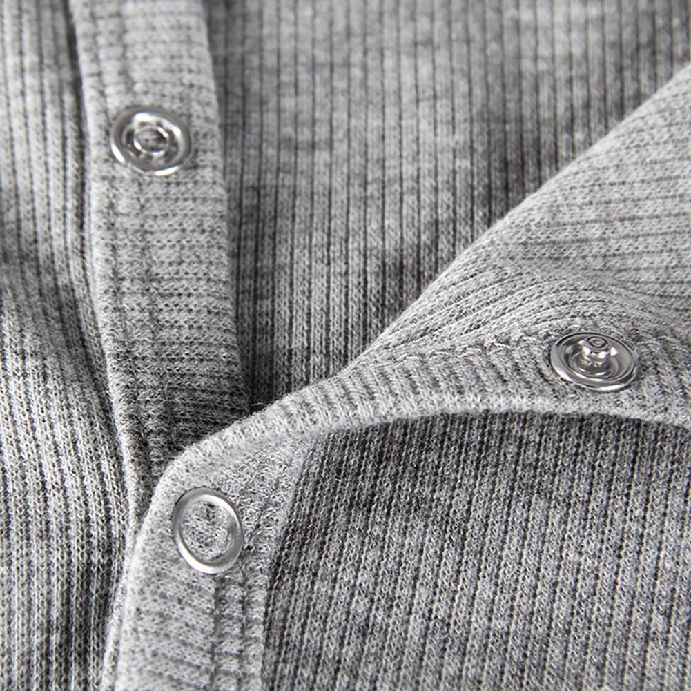 Roselux Women's Sexy Deep V Neck Shorts Long Sleeve Knitted One Piece Bodysuit Sexy Pajama Onesie Bodycon Rompers Overall