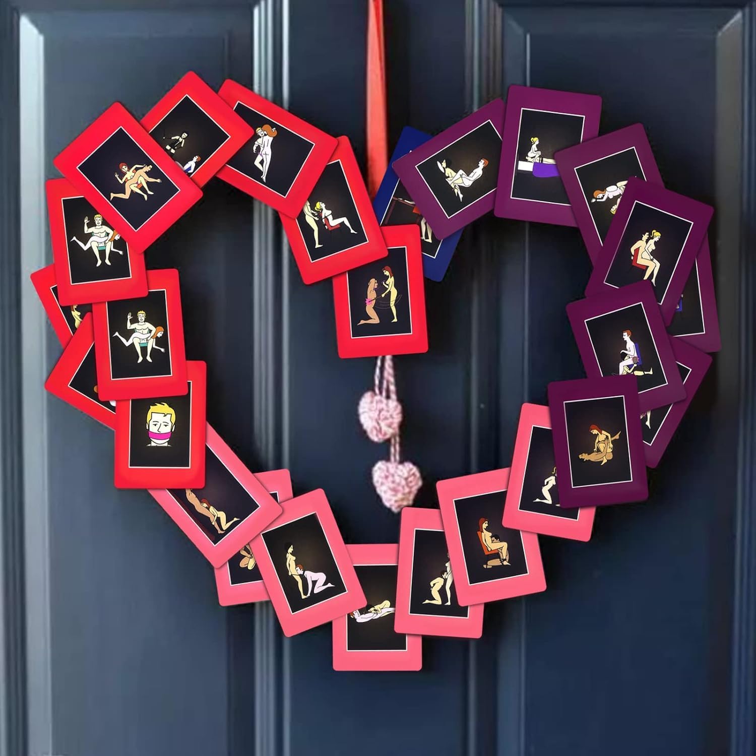 Jeux de Soumission pour Couple - 50 Positions de Sexe Bondage, Jeux érotiques, Idéal Cadeau femme Cadeau homme Cadeau couple Jouet adulte BDSM, Utilisable avec menottes Kit bondage ou Sex toýs femme